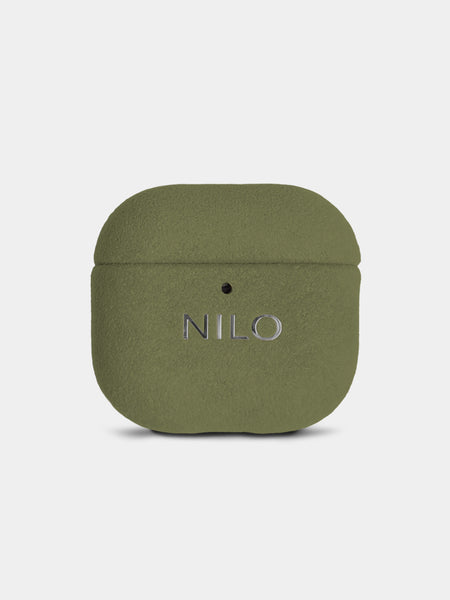 Olive AirPods 4 Case - Alcantara Hülle (2. Generation)